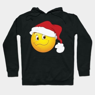 Santa Smiley Face Emoticon Hoodie